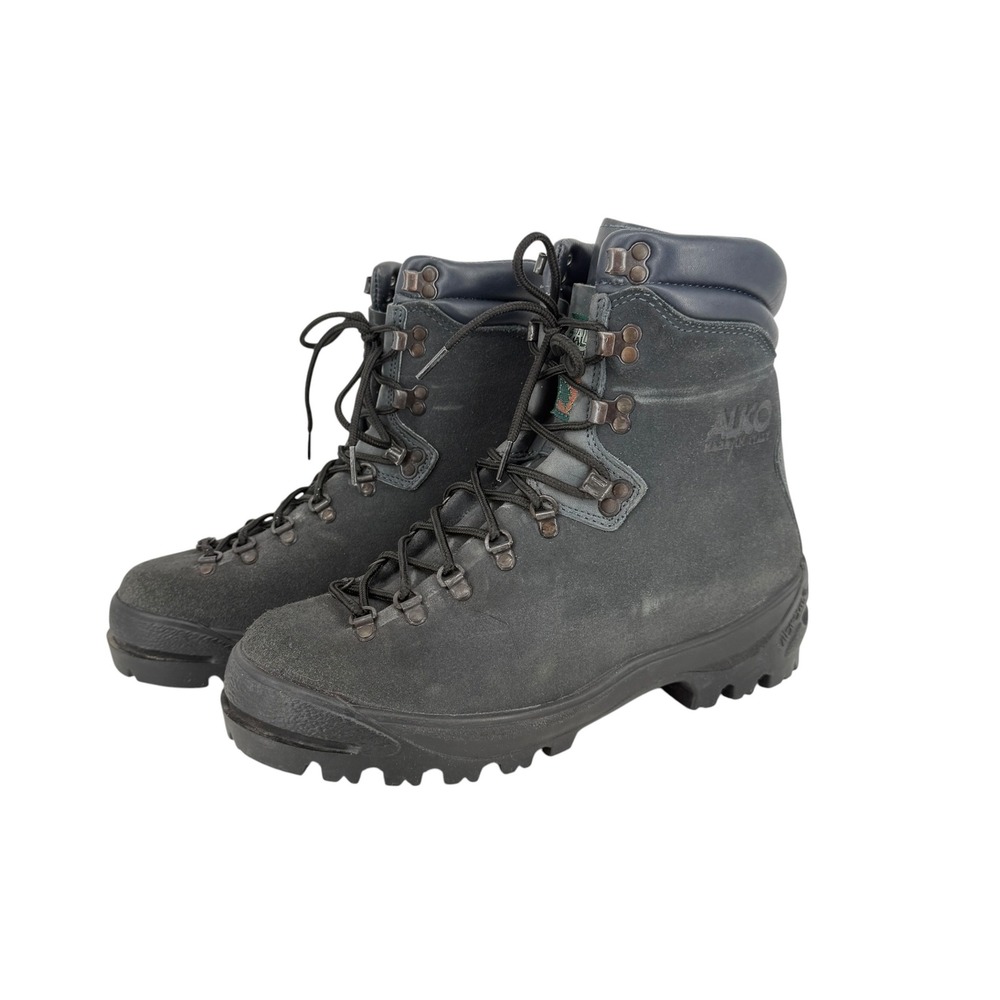Alico Hiking Boots Italy Vibram Sole Mountaineering Mens UK 9 US 10 Grey Suede